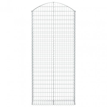Coș gabion arcuit, 100x30x220/240 cm, fier galvanizat - Img 3
