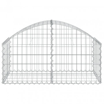 Coș gabion arcuit, 100x50x40/60 cm, fier galvanizat - Img 3