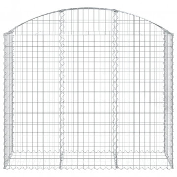 Coș gabion arcuit, 150x50x120/140 cm, fier galvanizat - Img 3