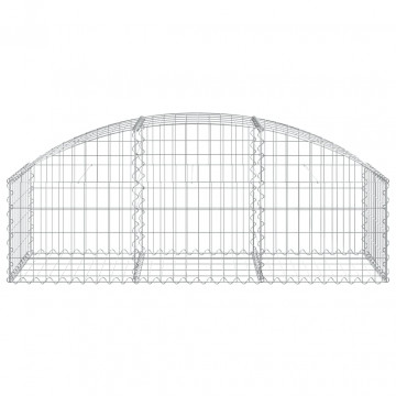 Coș gabion arcuit, 150x50x40/60 cm, fier galvanizat - Img 3