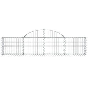 Coș gabion arcuit, 200x30x40/60 cm, fier galvanizat - Img 3