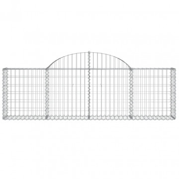 Coș gabion arcuit 200x30x60/80 cm fier galvanizat - Img 3