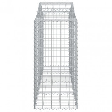 Coș gabion arcuit 200x50x100/120 cm fier galvanizat - Img 4