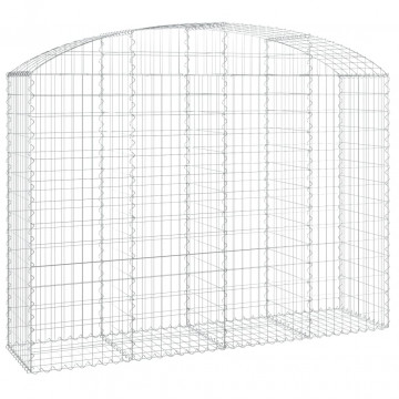 Coș gabion arcuit, 200x50x140/160 cm, fier galvanizat - Img 2