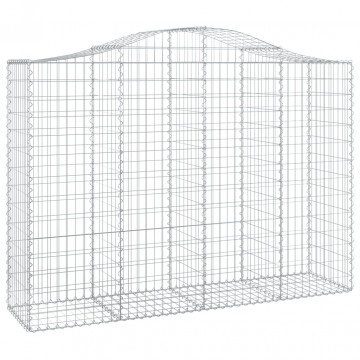 Coș gabion arcuit, 200x50x140/160 cm, fier galvanizat - Img 2
