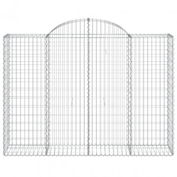 Coș gabion arcuit, 200x50x140/160 cm, fier galvanizat - Img 3