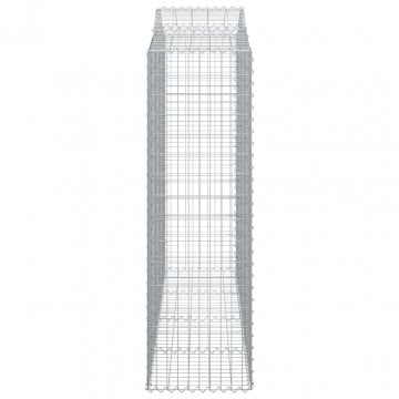 Coș gabion arcuit, 200x50x160/180 cm, fier galvanizat - Img 4