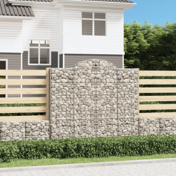 Coș gabion arcuit, 200x50x180/200 cm, fier galvanizat - Img 1