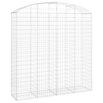 Coș gabion arcuit 200x50x200/220 cm fier galvanizat - Img 2