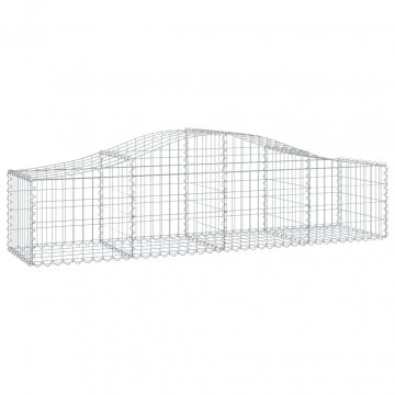 Coș gabion arcuit, 200x50x40/60 cm, fier galvanizat - Img 2