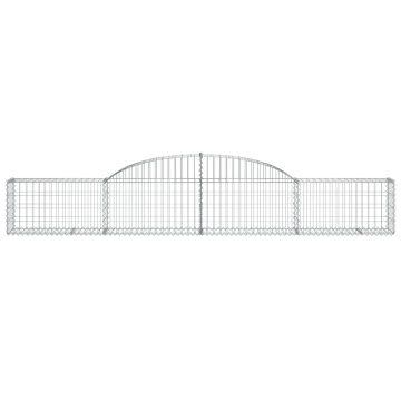 Coș gabion arcuit 300x30x40/60 cm, fier galvanizat - Img 3