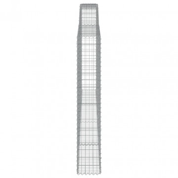 Coș gabion arcuit, 400x30x180/200 cm, fier galvanizat - Img 4