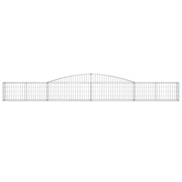 Coș gabion arcuit 400x30x40/60 cm fier galvanizat - Img 3