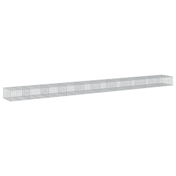 Coș gabion cu capac, 1000x100x50 cm, fier galvanizat - Img 2