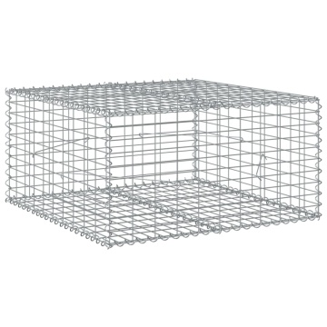 Coș gabion cu capac, 100x100x50 cm, fier galvanizat - Img 7