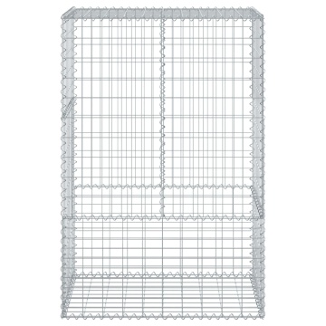 Coș gabion cu capac, 100x50x150 cm, fier galvanizat - Img 3