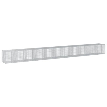 Coș gabion cu capac, 1100x100x100 cm, fier galvanizat - Img 7