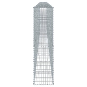 Coș gabion cu capac, 1100x50x200 cm, fier galvanizat - Img 4