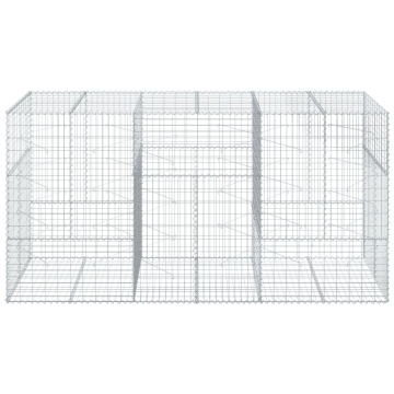 Coș gabion cu capac, 300x100x150 cm, fier galvanizat - Img 3