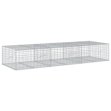 Coș gabion cu capac, 300x100x50 cm, fier galvanizat - Img 2
