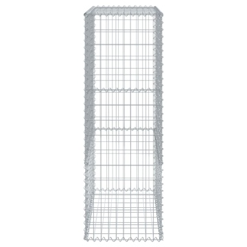 Coș gabion cu capac, 300x50x150 cm, fier galvanizat - Img 4