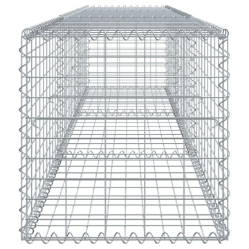 Coș gabion cu capac, 300x50x50 cm, fier galvanizat - Img 4