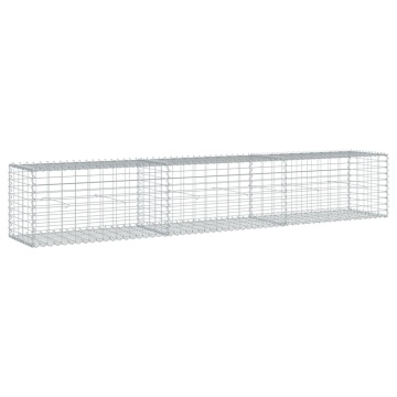 Coș gabion cu capac, 300x50x50 cm, fier galvanizat - Img 7