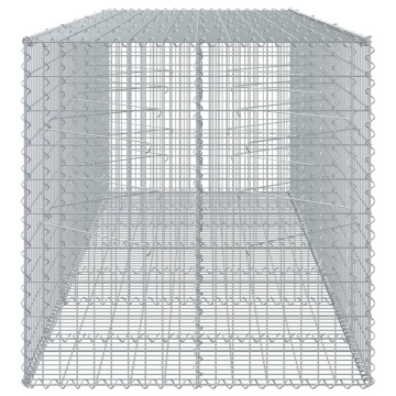 Coș gabion cu capac, 350x100x100 cm, fier galvanizat - Img 4