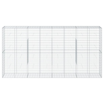 Coș gabion cu capac, 400x50x200 cm, fier galvanizat - Img 3