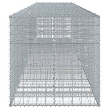 Coș gabion cu capac, 750x100x100 cm, fier galvanizat - Img 4
