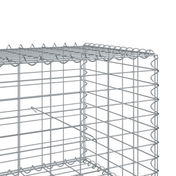 Coș gabion cu capac, 800x100x50 cm, fier galvanizat - Img 5