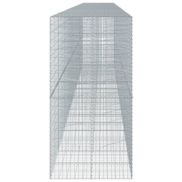 Coș gabion cu capac, 950x100x200 cm, fier galvanizat - Img 4