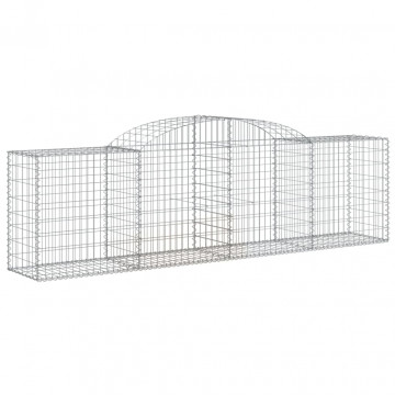 Coșuri gabion arcuite 10 buc, 300x50x80/100 cm, fier galvanizat - Img 3