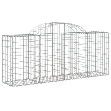 Coșuri gabion arcuite 15 buc, 200x50x80/100 cm, fier galvanizat - Img 3