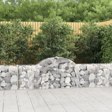 Coșuri gabion arcuite 2 buc, 200x30x60/80 cm, fier galvanizat - Img 1