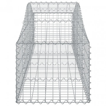 Coșuri gabion arcuite 2 buc, 200x50x40/60 cm, fier galvanizat - Img 6