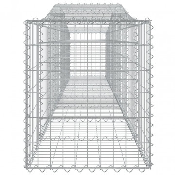 Coșuri gabion arcuite 2 buc, 400x50x60/80 cm, fier galvanizat - Img 6