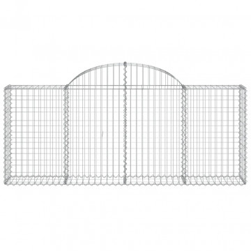 Coșuri gabion arcuite 3 buc, 200x30x80/100cm, fier galvanizat - Img 4