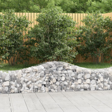 Coșuri gabion arcuite 3 buc, 200x50x40/60 cm, fier galvanizat - Img 1