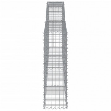 Coșuri gabion arcuite 3 buc, 400x30x100/120 cm fier galvanizat - Img 6