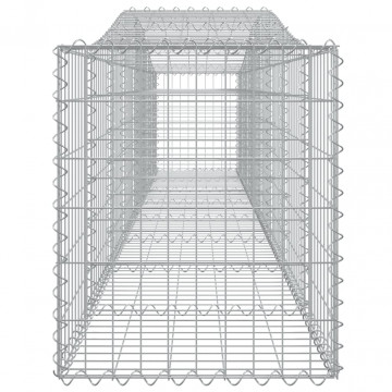 Coșuri gabion arcuite 3 buc, 400x50x60/80 cm, fier galvanizat - Img 6