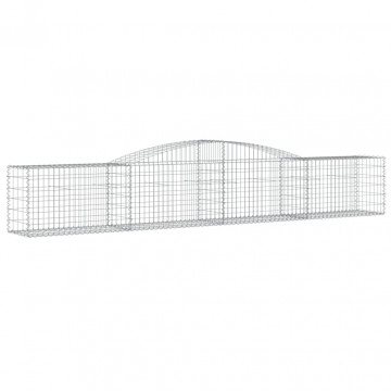 Coșuri gabion arcuite 3 buc, 400x50x60/80 cm, fier galvanizat - Img 3