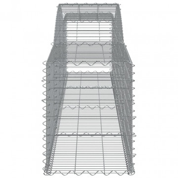 Coșuri gabion arcuite 3 buc, 400x50x60/80 cm, fier galvanizat - Img 6