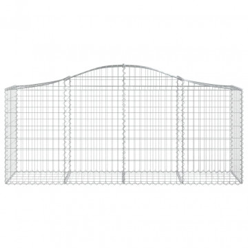 Coșuri gabion arcuite 4 buc, 200x50x80/100 cm, fier galvanizat - Img 4