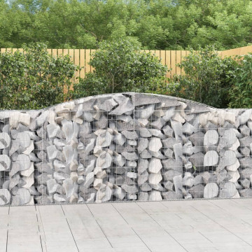 Coșuri gabion arcuite 4 buc, 400x50x100/120 cm fier galvanizat - Img 1