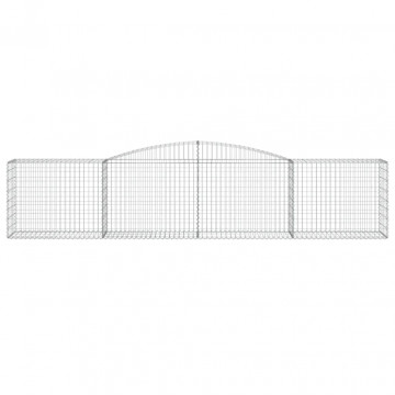 Coșuri gabion arcuite 6 buc, 400x50x80/100 cm, fier galvanizat - Img 4