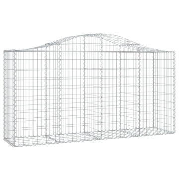 Coșuri gabion arcuite 7 buc, 200x50x100/120 cm, fier galvanizat - Img 3