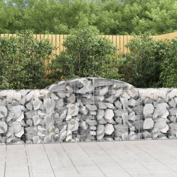 Coșuri gabion arcuite 7 buc, 300x50x80/100 cm, fier galvanizat - Img 1