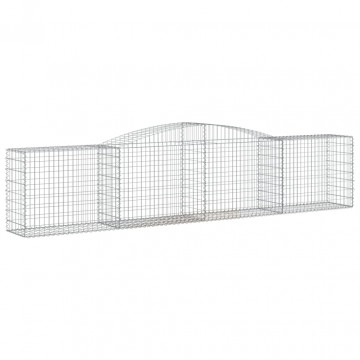Coșuri gabion arcuite 7 buc, 400x50x80/100 cm, fier galvanizat - Img 3