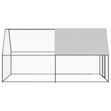 Coteț de exterior pentru păsări, 2x4x2 m, oțel zincat - Img 3